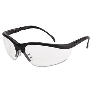 MCR Safety Klondike Safety Glasses, Matte Black Frame, Clear Lens CRWKD110AF MCR Safety Klondike Safety Glasses, Matte Black Frame, Clear Lens CRWKD110AF