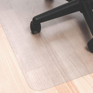Floortex Ecotex Marlon BioPlus Rectangular Polycarbonate Chair Mat for Hard Floors, Rectangular, 45" w x 53" l, Clear Floortex Ecotex Marlon BioPlus Rectangular Polycarbonate Chair Mat for Hard Floors, Rectangular, 45" w x 53" l, Clear