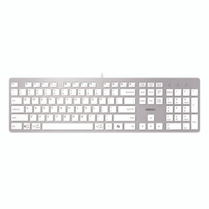 Adesso AKB-730UW Keyboard, Silver/White Adesso AKB-730UW Keyboard, Silver/White