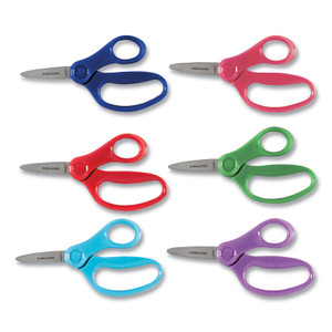 Fiskars Kids Scissors, Pointed Tip, 5" Long, 1.75" Cut Length, Straight Handle, Randomly Assorted Handle Color Fiskars Kids Scissors, Pointed Tip, 5" Long, 1.75" Cut Length, Straight Handle, Randomly Assorted Handle Color