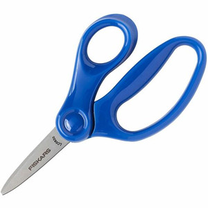 Fiskars 5" Pointed-tip Kids Scissors - Safety Edge Blade - Pointed Tip - Assorted - (FSK1067052)
