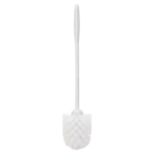 Rubbermaid Commercial Commercial-GradeToilet Bowl Brush, 10" Handle, White, 24/Carton (RCP631000WECT) View Product Image