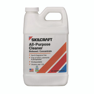 AbilityOne 7930016872546, SKILCRAFT All-Purpose Cleaner Biobased Concentrate, 0.5 gal Bottle, 6/Pack