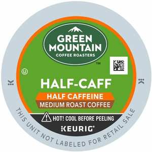 Green Mountain Coffee Roasters K-Cup Half-Caff Coffee - Compatible with Keurig Brewer - Medium - K-Cup - Half Caff