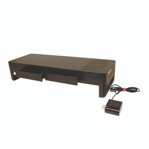 AbilityOne 7110017135323, SKILCRAFT Monitor Stand, 21.5 x 8 x 4.33, Black