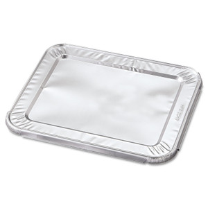 HFA Steam Pan Foil Lids, Fits Half-Size Pan, 30 Gauge, 12.27 x 10.44, 100/Carton HFA Steam Pan Foil Lids, Fits Half-Size Pan, 30 Gauge, 12.27 x 10.44, 100/Carton