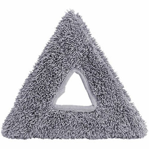 Unger Stingray Glass Washing Pads - Triangle - Cleaning - Dirt Remover, Grime Remover, Durable - MicroFiber - Green, Black