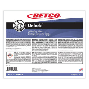 Betco Unlock No-Rinse Floor Stripper - 640 fl oz (20 quart) - (BET888B500)