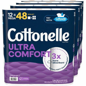 Kimberly-Clark Professional Ultra Comfort Toilet Paper - 2 Ply - White - Paper, FiberPack - 12/Pack