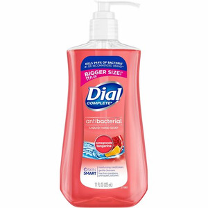 Dial Pomegranate Tangerine Antibacterial Hand Soap - Pomegranate & Tangerine Scent - 11 fl oz - Pump Dispenser - Bacteria Remover, Residue Remover - Multipurpose