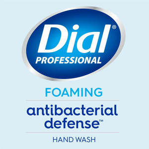 Dial Antibacterial Defense Foaming Handwash - Spring Water Scent - 1 gal - Bottle Dispenser - Bacteria Remover - Hand
