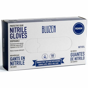 Remcoda Disposable Nitrile Gloves - 3 mil Thickness - X-Large Size - Nitrile - Blue - Durable, Comfortable