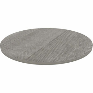 Lorell Hospitality/Conference Tabletop - x 1" Thickness x 36" Diameter - Band Edge - Weathered Charcoal Table Top - Sturdy - For Reception Area, Conference Table, Breakroom, Lobby, Meeting, Office
