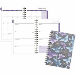At-A-Glance Mariah Weekly Monthly Planner - Weekly, Monthly - 12 Month - January 2026 to December 2026 - 1 Week Double Page Layout - 5 1/2" x 8 1/2" Sheet Size