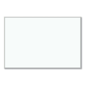 U Brands Melamine Dry Erase Board, 72" x 48" (Actual Size: 70" x 47"), White Surface, Satin Aluminum Frame