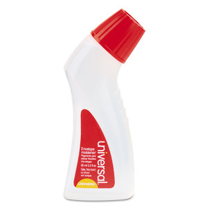 Universal Envelope Moistener with Adhesive, 2.2 oz Bottle, Clear (UNV46065) View Product Image