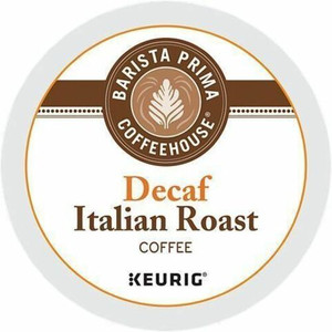 Barista Prima Coffeehouse K-Cup Italian Roast Decaf Coffee - Compatible with Keurig K-Cup Brewer - Dark - 24 K-Cup - K-Cup - Italian Roast, Colombia