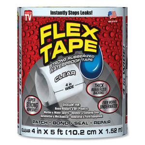 Flex Seal General Purpose Repair Tape, 4" x 1.67 yds, Clear (FSGTFSCLRR0405) View Product Image