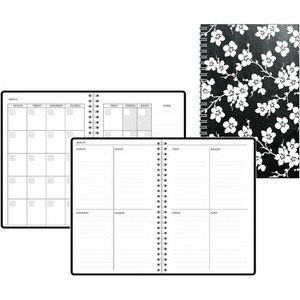 House of Doolittle Recycled Non-Dated Planner - Weekly, Monthly, Undated - 12 Month - 1 Week, 1 Month Double Page Layout - 7" x 11" Sheet Size - Wire Bound - (HOD212152)