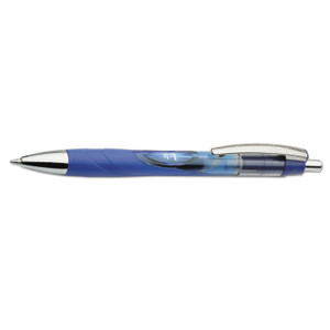 AbilityOne 7520015068502 SKILCRAFT VISTA Gel Pen, Retractable, Medium 0.7 mm, Blue Ink, Translucent Blue Barrel, Dozen (NSN5068502) View Product Image