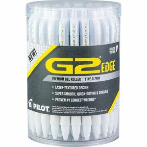 G2 Edge Gel Pen - 0.7 mm Fine Pen Point - Refillable - Retractable - Black Ink - Gel-based - (PIL20866)
