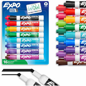 Expo Dry Erase Marker - Chisel Marker Point - Erasable - Assorted Ink - (SAN1927526A)