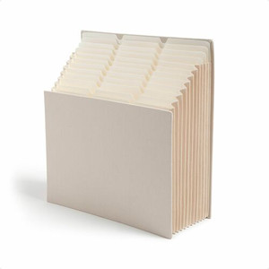 Smead Stadium 1/3 Tab Cut Letter Recycled Expanding File - 8 1/2" x 11" - 900 Sheets Capacity - 10 1/2" Expansion - 12 Pocket(s) - Assorted Tab Position - (SMD70226)