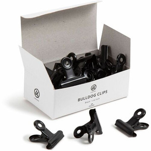 U Brands Bulldog Clip - 1.3" Width - 100 Sheet Capacity - for Office, Paper, Home, School, Photo, Project, Classroom, Document, Notes, Assignment - Acid-free, Durable, Reusable, Non-slip Grip, Non-magnetic, Non-toxic - Black