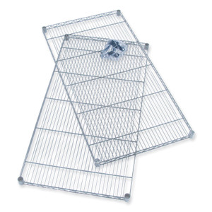 Safco Industrial Extra Shelf Pack, 48w x 18d x 1.5h, Steel, Metallic Gray, 2/Pack