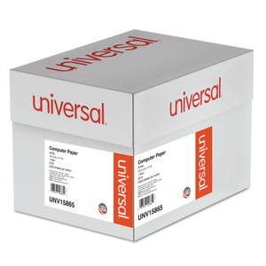 Universal Printout Paper, 1-Part, 20 lb Bond Weight, 14.88 x 11, White, 2,400/Carton (UNV15865) View Product Image