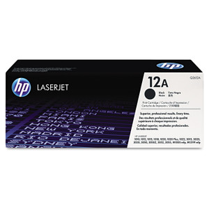 HP 12A, (Q2612A) Black Original LaserJet Toner Cartridge HP 12A, (Q2612A) Black Original LaserJet Toner Cartridge