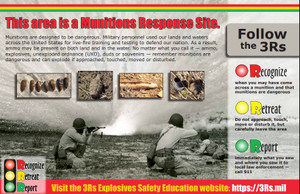 3Rs Poster  Munitions Response Site  2024