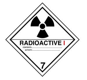 LABEL - RADIOACTIVE I  - 500/RL
