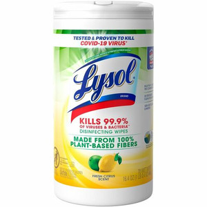 Lysol Plant-Based Fiber Disinfecting Wipes - RAC49128