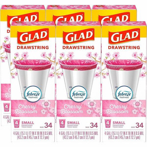 Glad Odorshield Cherry Blossom Trash Bags - CLO79274CT