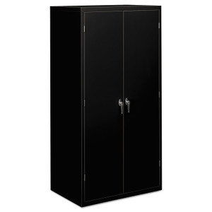 HON Assembled Storage Cabinet, 36w x 24.25d x 71.75h, Black (HONSC2472P) View Product Image