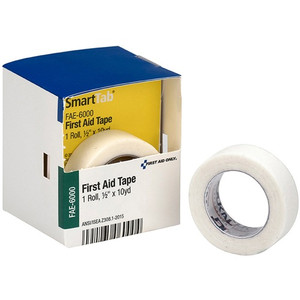 First Aid Only 10-yard First Aid Tape - 10 yd Length x 0.50" Width - White - For Secure Dressing, First Aid
