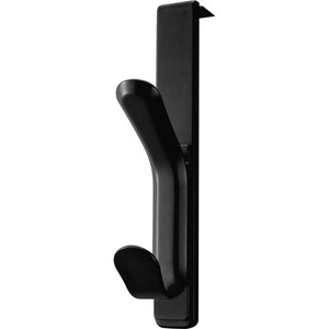 Lorell Panel Double Coat Hook, 36/BX, Black (LLR80665) View Product Image