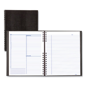 Blueline NotePro Undated Daily Planner, 10.75 x 8.5, Black Cover, Undated (REDA30C81) View Product Image