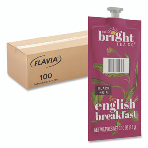FLAVIA The Bright Tea Co. English Breakfast Black Tea Freshpack, 100/Carton