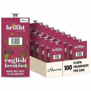 The Bright Tea Co. English Breakfast Black Tea Freshpack - Compatible with Flavia Aroma, Flavia Creation 300, FLAVIA Creation 600 - Black Tea