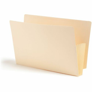 Smead Straight Tab Cut Legal Recycled File Pocket - 8 1/2" x 14" - 5 1/4" Expansion - 11 pt. - 2 Plys - Manila