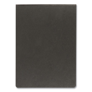 Oxford Pressboard Report Cover with Reinforced Top Hinge, Two-Prong Metal Fastener, 2" Capacity, 8.5 x 11, Black/Black