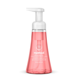 Method Foaming Hand Wash, Pink Grapefruit Scent, 10 oz, 6/Carton