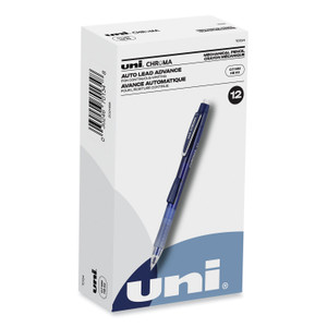 uniball Chroma Mechanical Pencil, 0.7 mm, HB (#2), Black Lead, Cobalt Barrel, Dozen View Product Image