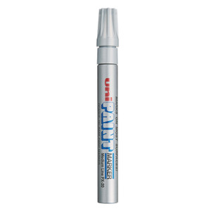 uni-Paint Permanent Marker, Medium Bullet Tip, Metallic Silver (UBC63614) View Product Image