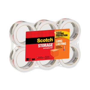 Scotch Storage Tape, 3" Core, 1.88" x 54.6 yds, Clear, 6/Pack (MMM36506) View Product Image