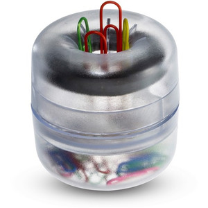 Officemate Euro-Style Designer Paper Clip Holder - Clear