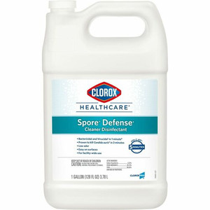 Clorox Healthcare Spore Defense Cleaner Disinfectant Refill - Ready-To-Use - 128 fl oz (4 quart) - Low Odor, Antibacterial, Closed System - White Bottle