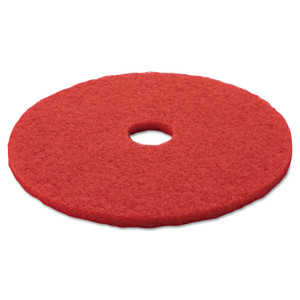 3M Low-Speed Buffer Floor Pads 5100, 20" Diameter, Red, 5/Carton (MMM08395) View Product Image